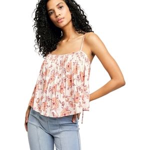 Free People Hot Take Floral Cami Top M